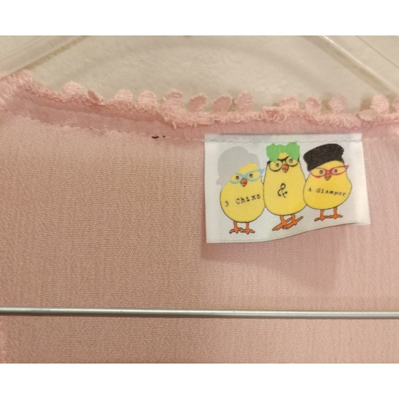 Blush toned Festival Bohemian cover up vest - Picture 6 of 7